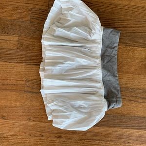 White pleated lululemon skirt